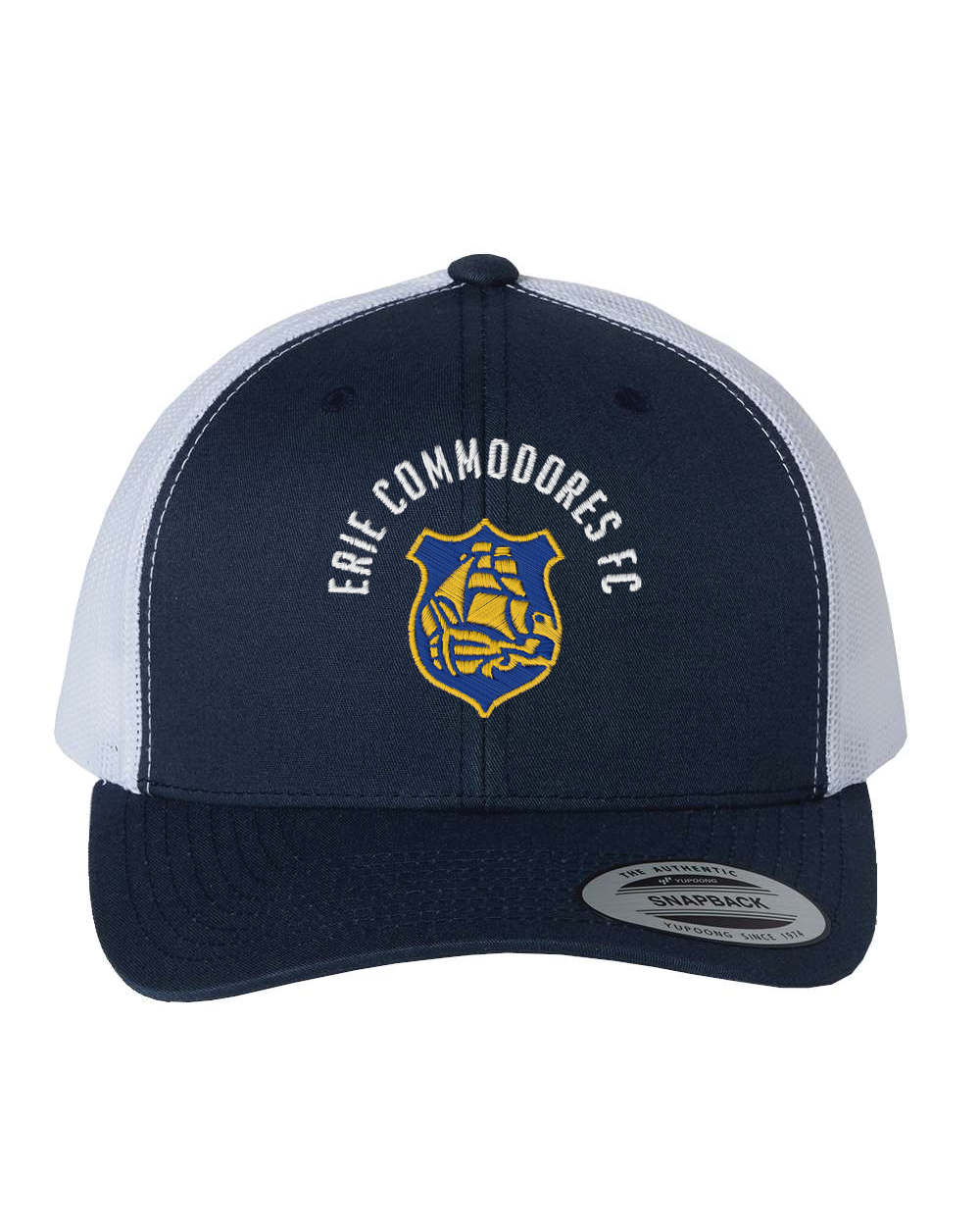 Erie Commodores Team Snapback [ Navy/White ]