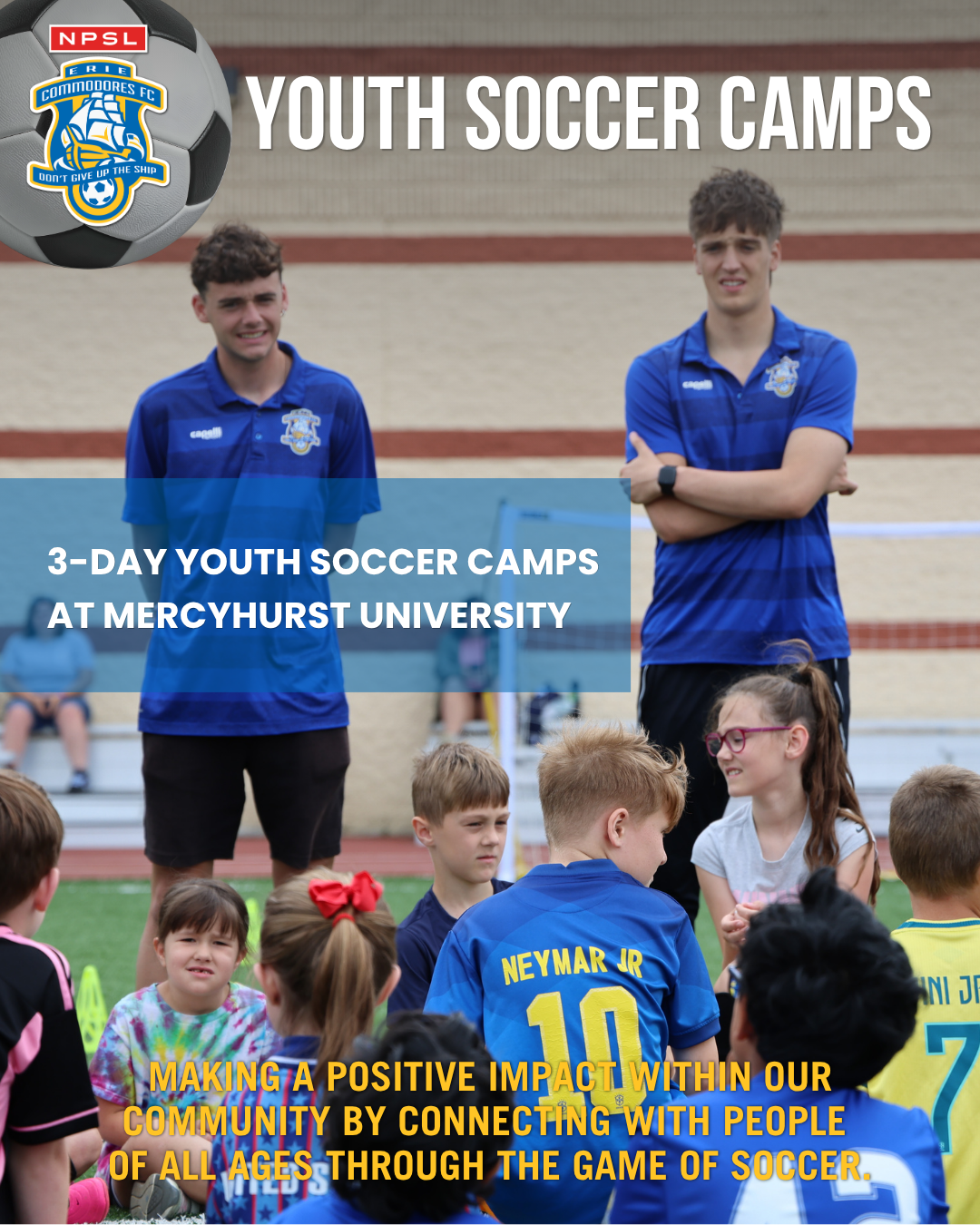 Erie Commodores Youth Soccer Camps